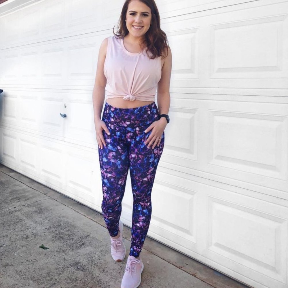 Fabletics High-Waisted Printed PowerHold 7/8